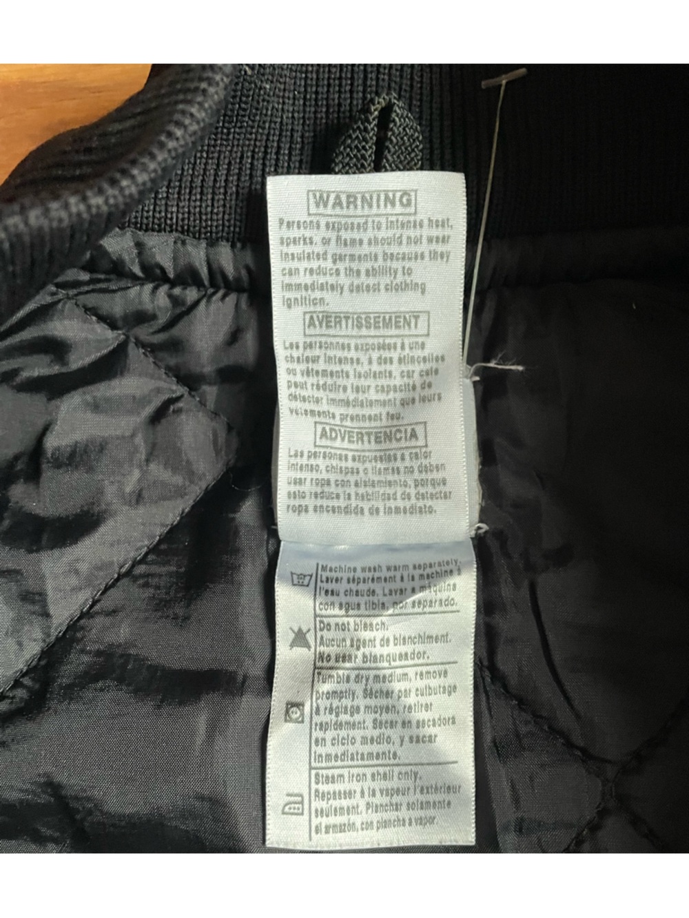 Carhartt Navy Duck Canvas Insulated Work Vest Zip Front Quilted Lined Men’s M - Picture 5 of 6